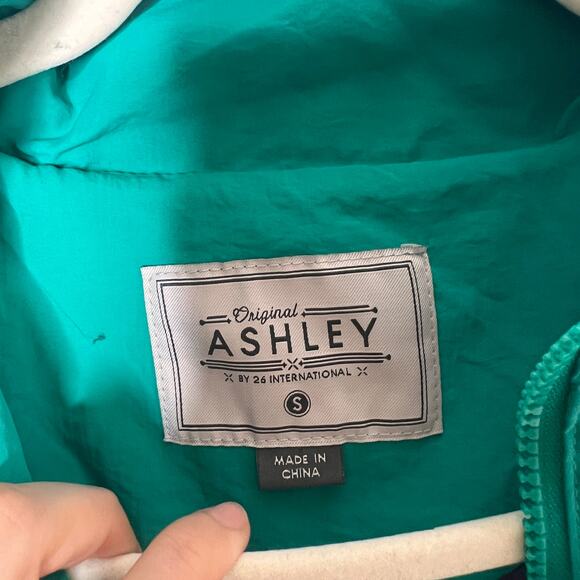 Ashley by 26 International Women's Color Block Windbreaker Jacket Retro Size S - Picture 3 of 4